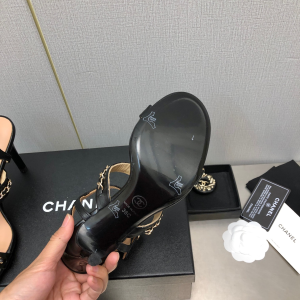 Essenceofluxury Womens Shoes Chanel Leather Sandals in Black 35 To 41 A151PP480 AA201830