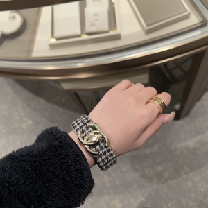 Essenceofluxury Womens Jewelry Chanel Trunoff CC Logo Tweed Bracelet A173PP280 AA201866