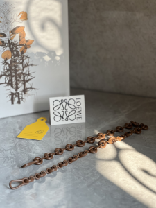 Loewe Donut Chain Shoulder Strap Brown 