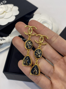 Chanel CC Logo Earrings 
