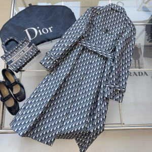 Essenceofluxury Womens Clothing Dior Oblique Trench Coat SML A227PP880 AA202502