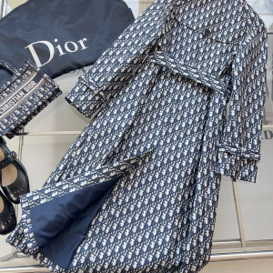 Essenceofluxury Womens Clothing Dior Oblique Trench Coat SML A227PP880 AA202502