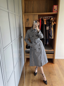 Essenceofluxury Womens Clothing Dior Oblique Trench Coat SML A227PP880 AA202502