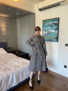 Essenceofluxury Womens Clothing Dior Oblique Trench Coat SML A227PP880 AA202502