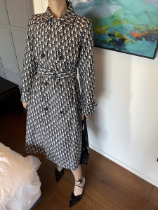 Essenceofluxury Womens Clothing Dior Oblique Trench Coat SML A227PP880 AA202502