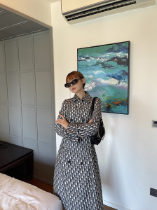 Essenceofluxury Womens Clothing Dior Oblique Trench Coat SML A227PP880 AA202502