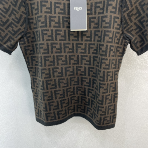 Essenceofluxury Womens Clothing Fendi Brown Wool Sweater SML A227PP580 AA202505