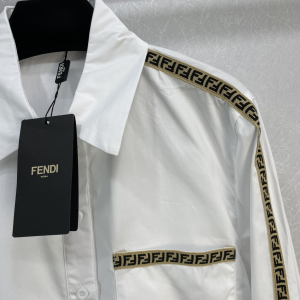 Essenceofluxury Womens Clothing Fendi White Cotton Shirt SML A227PP480 AA202503