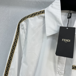 Essenceofluxury Womens Clothing Fendi White Cotton Shirt SML A227PP480 AA202503