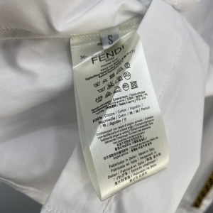 Essenceofluxury Womens Clothing Fendi White Cotton Shirt SML A227PP480 AA202503