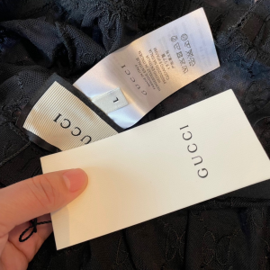 Essenceofluxury Free Gift Gucci GG Black Lace Swimwear Bikini SML A123PP70 AA203017