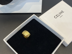 Essenceofluxury Womens Jewelry Celine Triomphe Bold Rings in Gold A39PP180 AA203221