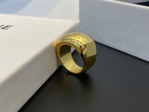 Essenceofluxury Womens Jewelry Celine Triomphe Bold Rings in Gold A39PP180 AA203221