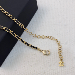 Essenceofluxury Womens Jewelry Chanel Black CC Pendant Necklaces A39PP280 AA203206