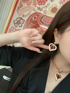 Essenceofluxury Womens Jewelry Chanel Heart Chain Pendant Necklaces A39PP280 AA203214