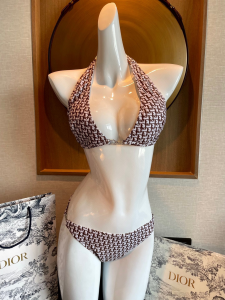 Dior Brown Dior Oblique Swimsuit BikiniXL 