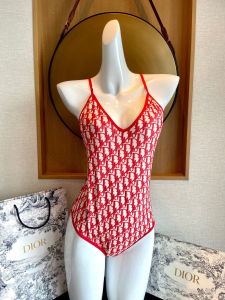 Dior Red Dior Oblique Swimsuit BikiniXL 