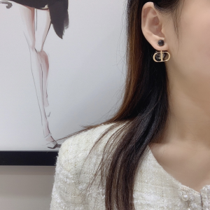 Essenceofluxury Womens Jewelry Dior Tribales Gray Earrings A205PP180 AA203873