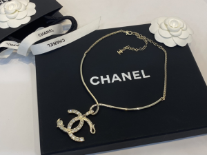 Chanel Crystals CC Logo Choker Necklaces 