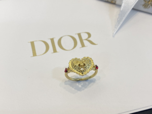 Essenceofluxury Womens Jewelry Dior Gold Heart Rings A39PP100 AA203897
