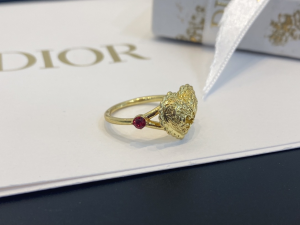 Essenceofluxury Womens Jewelry Dior Gold Heart Rings A39PP100 AA203897