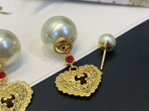 Essenceofluxury Womens Jewelry Dior Tribeles Heart Pendant Earrings A39PP180 AA203896