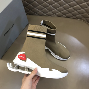 Balenciaga Speed Trainers Knit Sneaker Boot Khaki Balenciaga Speed Trainers Knit Sneaker Boot Khaki
