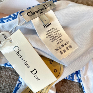 Essenceofluxury Free Gift Dior Blue Oblique Swimsuit Bikini SML A123PP90 AA204736