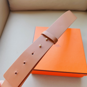 Essenceofluxury Womens Belts Hermes Kelly Leather Belt in Brown A175PP240 AA205053