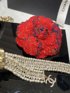 Essenceofluxury Womens Jewelry Chanel Pearls Bow Choker Necklace A152PP380 AA205031