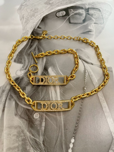 Essenceofluxury Womens Jewelry Dior Gold Chain Bracelet A152PP180 AA205030