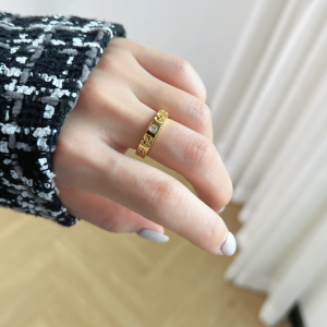 Essenceofluxury Womens Jewelry Gucci GG Icon Rings with Diamond A62PP180 AA205211