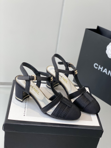 Chanel Black Leather Pumps Shoes 35To40 
