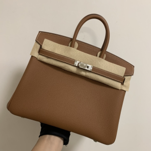 Hermes Birkin 25 Bag Brown Togo