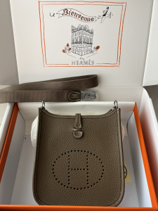 Hermes Evelyne 16 Togo Bag Gray