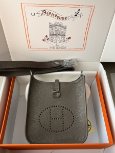 Hermes Evelyne 16 Togo Bag Gray