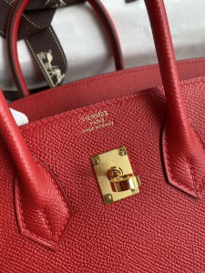 Hermes Birkin 25 Bag Red Epsom 25CM