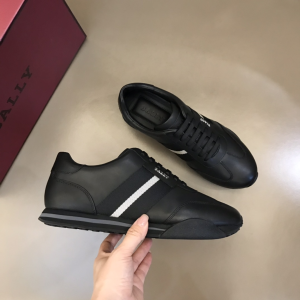 Bally Aster Leather Sneaker Black 39To43 