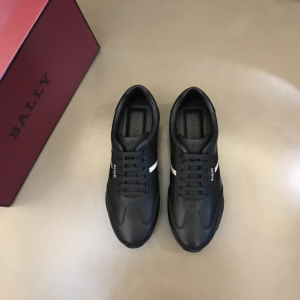 Bally Aster Leather Sneaker Black 39To43