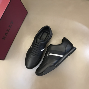 Bally Aster Leather Sneaker Black 39To43
