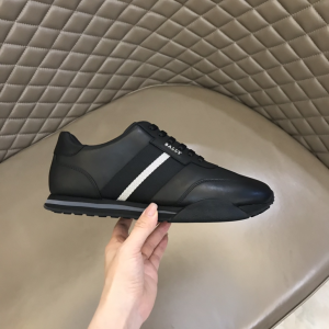 Bally Aster Leather Sneaker Black 39To43