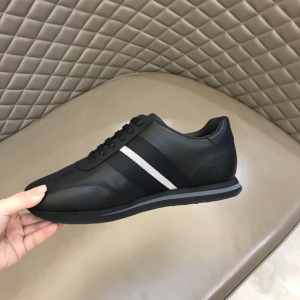 Bally Aster Leather Sneaker Black 39To43