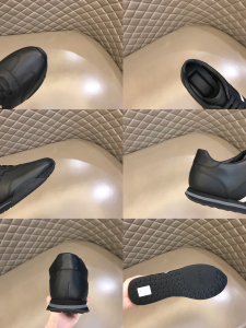 Bally Aster Leather Sneaker Black 39To43