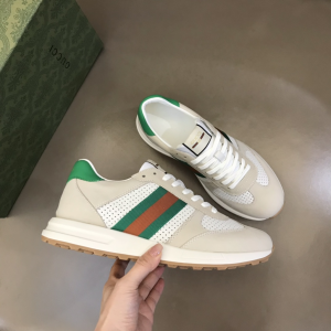Gucci Web Leather Sneaker Beige 38To45 