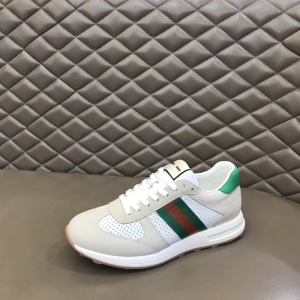 Gucci Web Leather Sneaker Beige 38To45