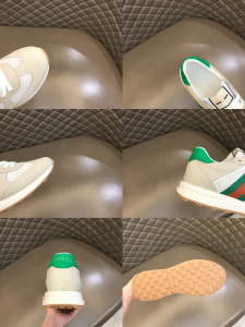 Gucci Web Leather Sneaker Beige 38To45