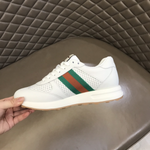 Gucci Web Leather Sneaker White 38To45