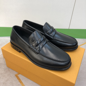 Louis Vuitton Louis Loafers Black 38To45 
