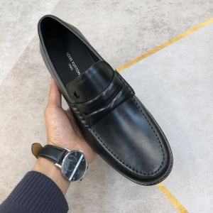 Louis Vuitton Louis Loafers Black 38To45