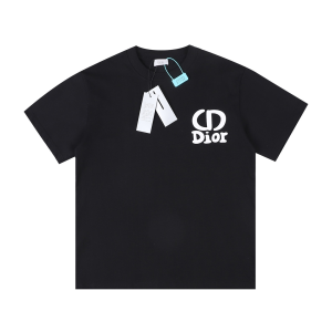 Dior Black Cotton T ShirtXLXXL